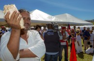 Indigenous people of Central America gather during the 3rd International Encounter of the Children of Mother Earth 