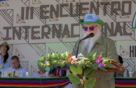 Indigenous people of Central America gather during the 3rd International Encounter of the Children of Mother Earth 