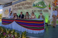 Indigenous people of Central America gather during the 3rd International Encounter of the Children of Mother Earth 