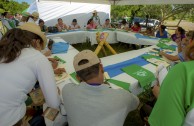 Indigenous people of Central America gather during the 3rd International Encounter of the Children of Mother Earth 