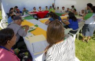 Indigenous people of Central America gather during the 3rd International Encounter of the Children of Mother Earth 