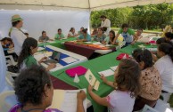 Indigenous people of Central America gather during the 3rd International Encounter of the Children of Mother Earth 