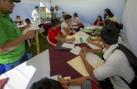 Indigenous people of Central America gather during the 3rd International Encounter of the Children of Mother Earth 