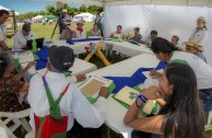 Indigenous people of Central America gather during the 3rd International Encounter of the Children of Mother Earth 