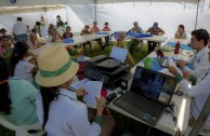 Indigenous people of Central America gather during the 3rd International Encounter of the Children of Mother Earth 