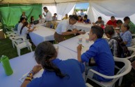 Indigenous people of Central America gather during the 3rd International Encounter of the Children of Mother Earth 