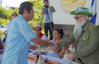 Indigenous people of Central America gather during the 3rd International Encounter of the Children of Mother Earth 