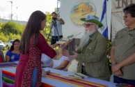 Indigenous people of Central America gather during the 3rd International Encounter of the Children of Mother Earth 