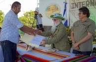 Indigenous people of Central America gather during the 3rd International Encounter of the Children of Mother Earth 