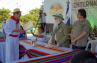 Indigenous people of Central America gather during the 3rd International Encounter of the Children of Mother Earth 