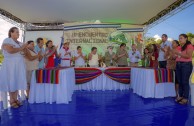 Indigenous people of Central America gather during the 3rd International Encounter of the Children of Mother Earth 