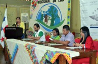 Representatives of indigenous people attend the 1st Regional Encounter of the Children of Mother Earth