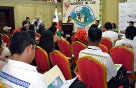 Representatives of indigenous people attend the 1st Regional Encounter of the Children of Mother Earth