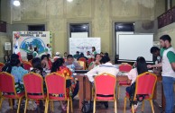 Representatives of indigenous people attend the 1st Regional Encounter of the Children of Mother Earth