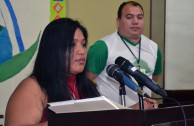 Representatives of indigenous people attend the 1st Regional Encounter of the Children of Mother Earth