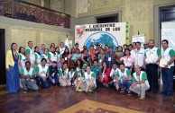 Representatives of indigenous people attend the 1st Regional Encounter of the Children of Mother Earth