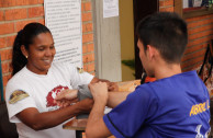 Acción solidaria: venezolanos presentes en el 8º Maratón Internacional “En la Sangre está la Vida”