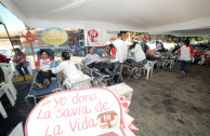 Acción solidaria: venezolanos presentes en el 8º Maratón Internacional “En la Sangre está la Vida”
