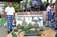 Emotive and colorful march and an environmental parade were made by the Global Embassy of Activists for Peace in Tocoa, Honduras.