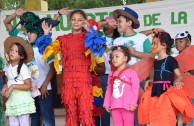 Emotive and colorful march and an environmental parade were made by the Global Embassy of Activists for Peace in Tocoa, Honduras.