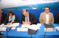 Firma de convenio por una cultura de paz en la sociedad