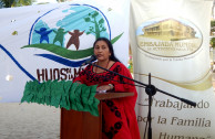 Directora de la Casa de Asuntos Indígenas de Rioacha, Ketty Pushaina apoyando la Proclama de Constitución de los Derechos de la Madre Tierra