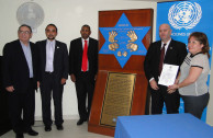 The United Nations office in Panama received the Simon Burstein plaque in it's third station