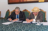 Act of Delivery of the Framework Law in the Senate of Bolivia