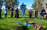 Purification ritual and thanks to Pachamama