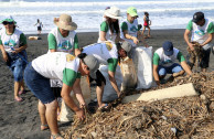 Volunteers in San Blas Beach