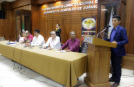 Dr. Felipe de Jesús Kuri Sánchez, Assistant Secretary General for Political, Social and Religious Affairs, Gloria María Sierra, Municipal Councilor, Dr. Eger Gálvez Pineda, Director of Municipal Health. Elías Garcia Carmen, Local Coordinator of the GEAP in Acapulco, Caleb Garcia Reyes, Representative of the local Youth Movement.