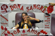 donando sangre