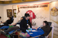 Donando sangre