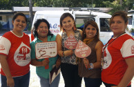 Sensibilizacion and donation at the ISNA in El Salvador