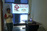 Sensibilizacion and donation at the ISNA in El Salvador