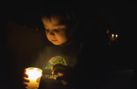 Chileans kight candles in celebration of Earth Hour.