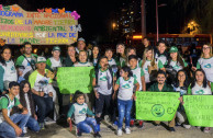 Chileans kight candles in celebration of Earth Hour.