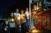 Chileans kight candles in celebration of Earth Hour.