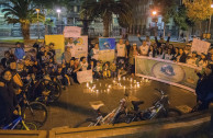 Chileans kight candles in celebration of Earth Hour.