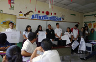 Actions of respect for human dignity during educational workshops in El Salvador.