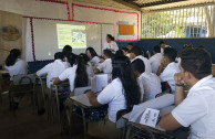 Actions of respect for human dignity during educational workshops in El Salvador.