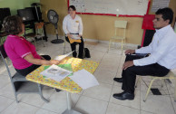 Actions of respect for human dignity during educational workshops in El Salvador.