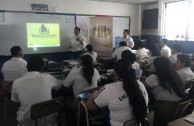 Actions of respect for human dignity during educational workshops in El Salvador.