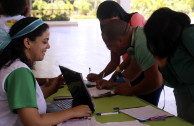 Sowing awareness in Santo Domingo on Environment Day.