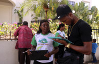 Sowing awareness in Santo Domingo on Environment Day.