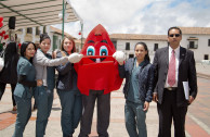 Gotito animó a los estudiantes y director de la UPTC a donar la Savia de la Vida en Tunja