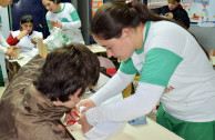 Voluntarios y alumnos