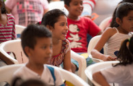 Refugee children happy with the positive teachings of the OSEMAP.