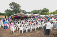 Concert of the OSEMAP in shelter of the La Industria farm, Escuintla to families that were affected by the volcanic eruption of June 3, 2018.