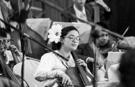 Betzabé Montemayor, Violonchello, together with two of his brothers, participates as a musician in OSEMAP